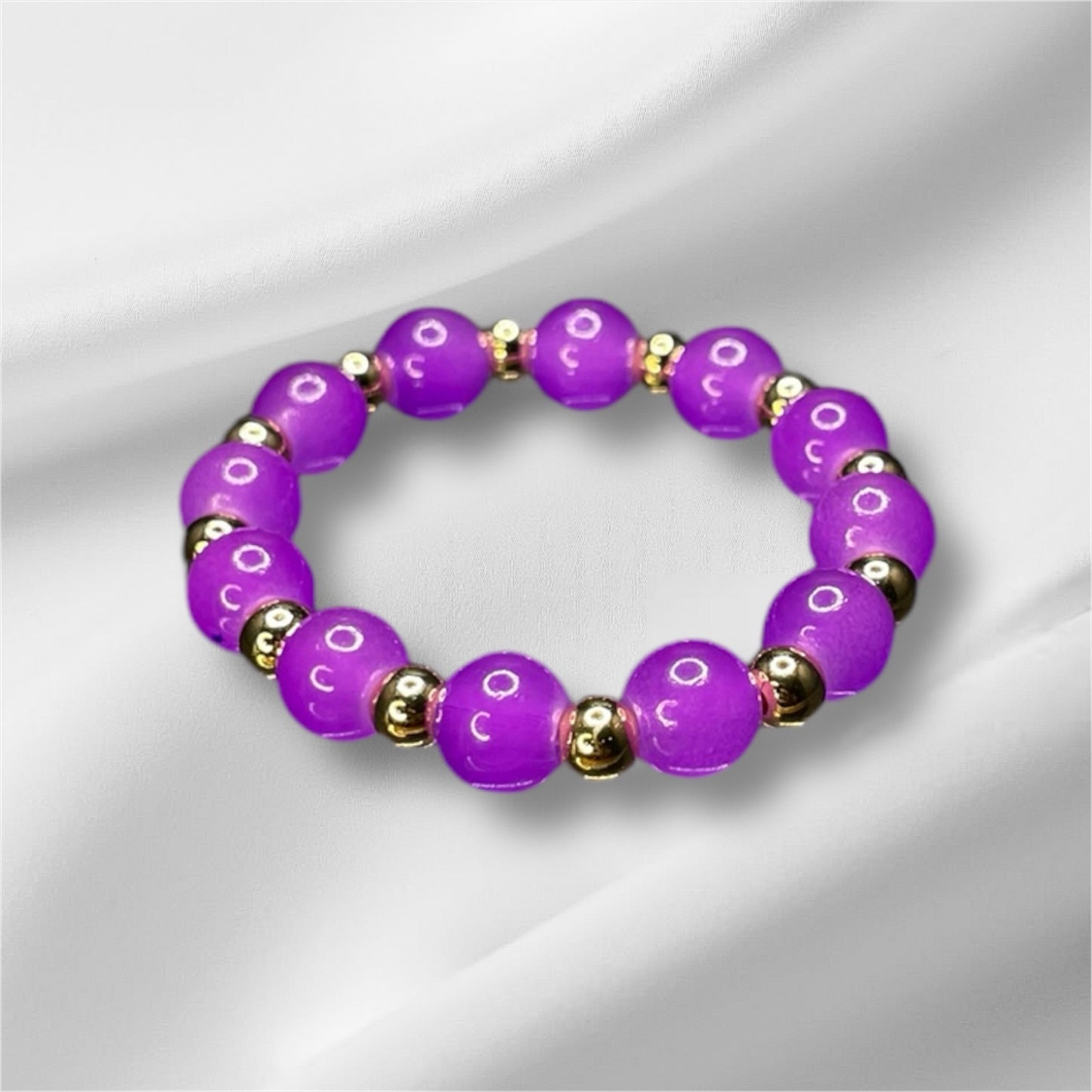 Grape and Gold Bracelet