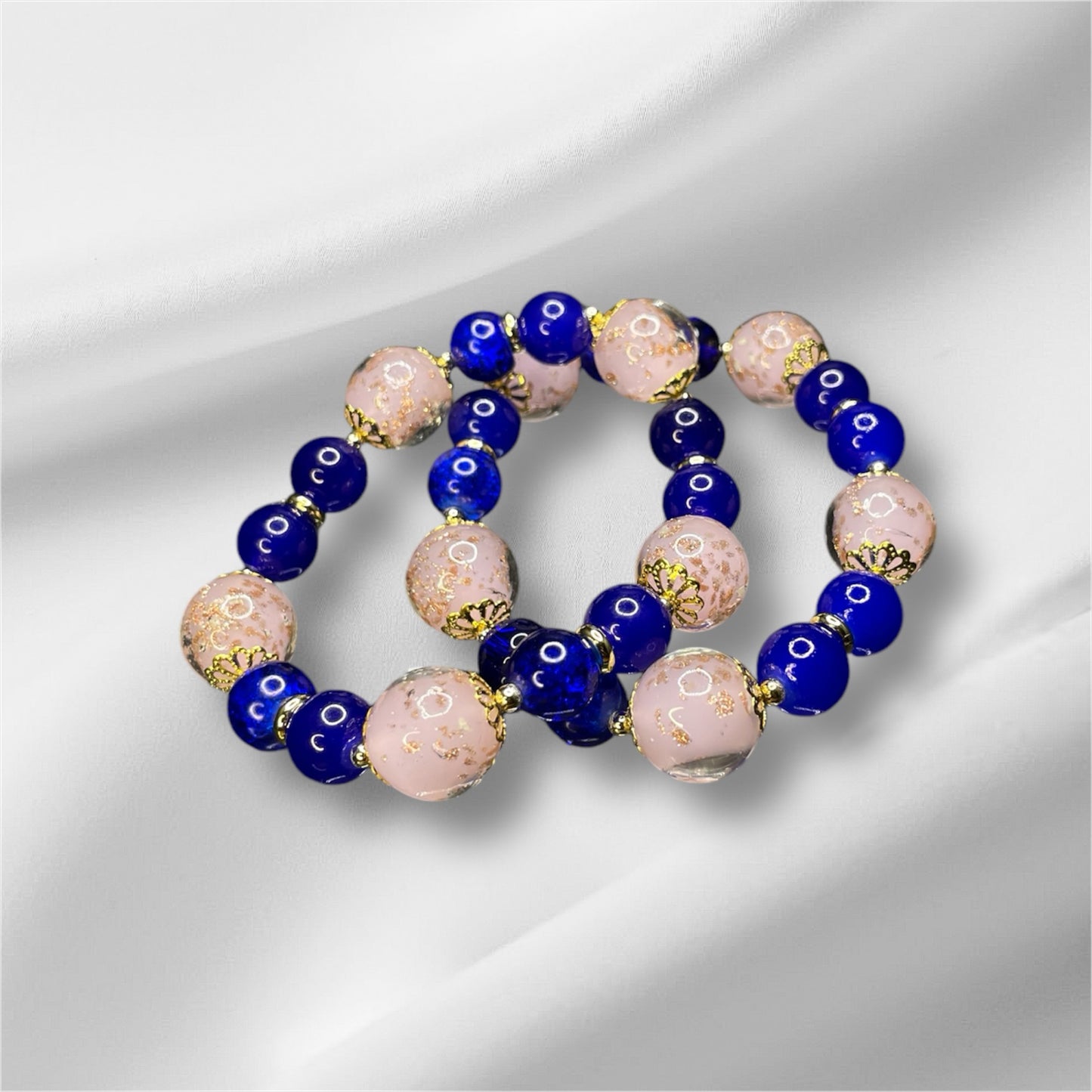 Japanese Pink and Blue Bracelet