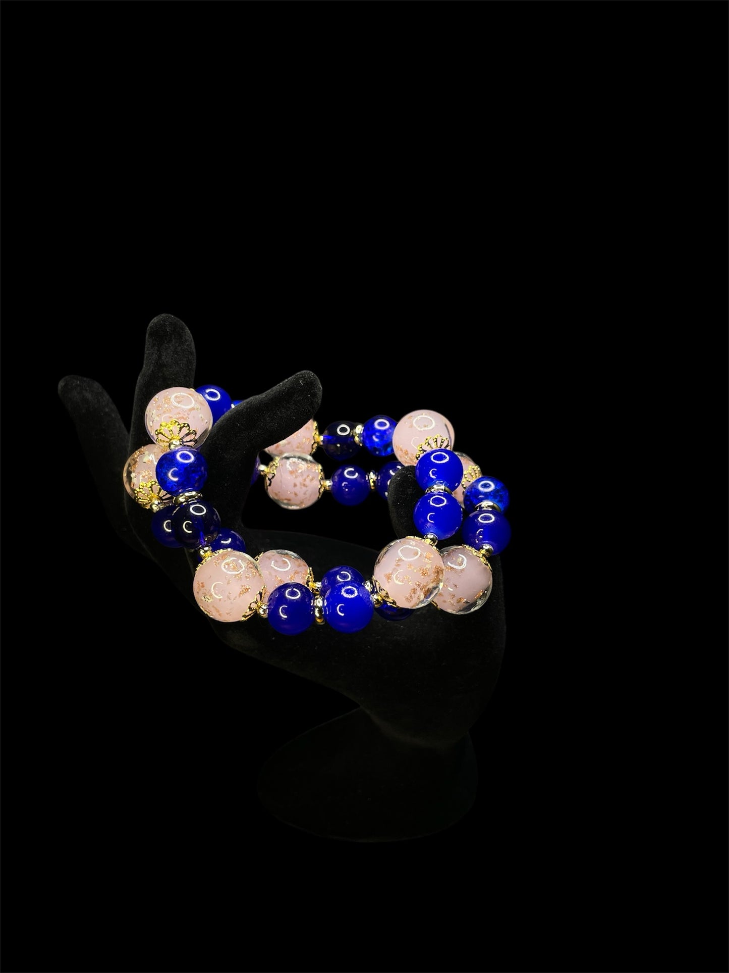 Japanese Pink and Blue Bracelet