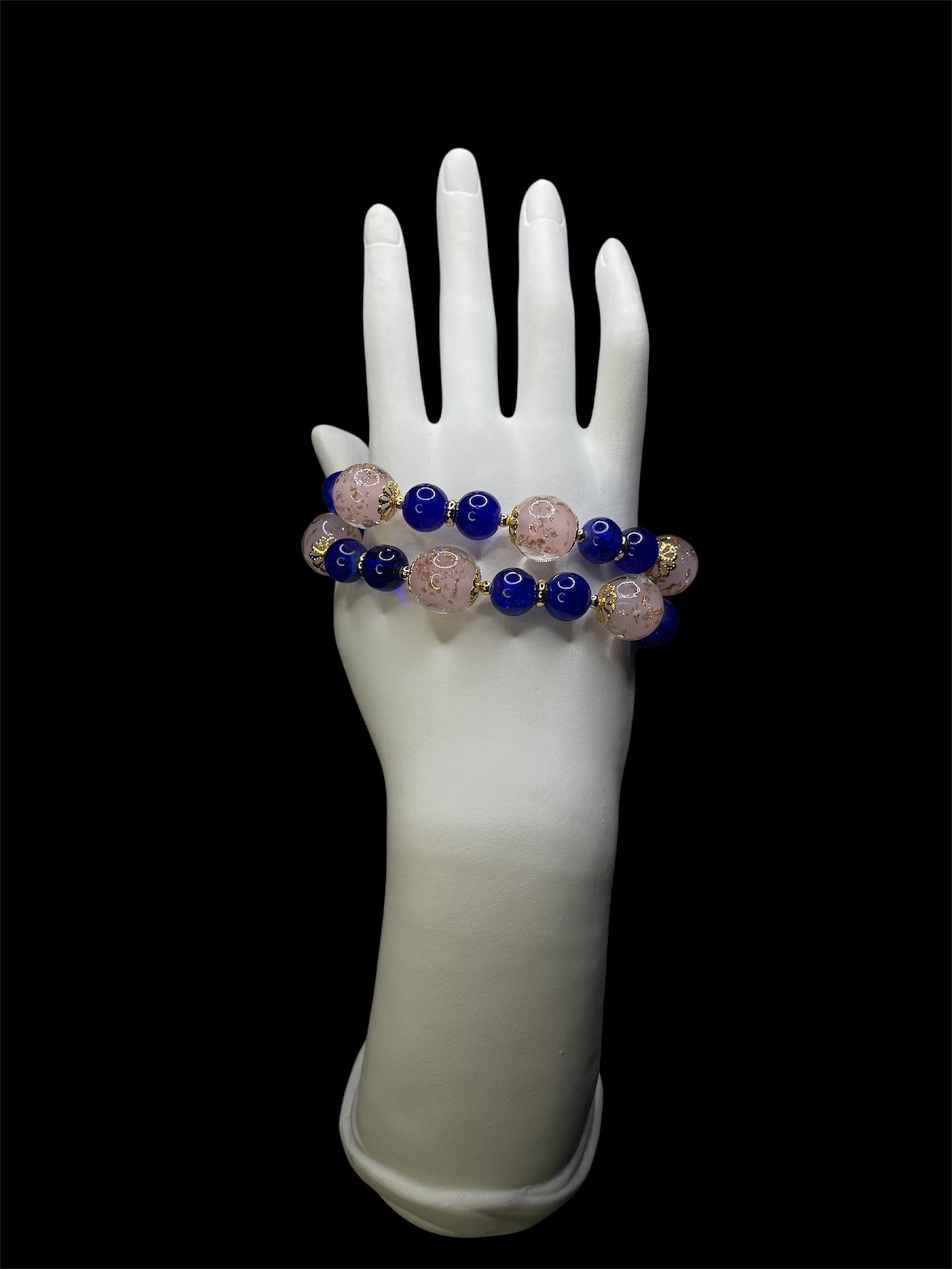 Japanese Pink and Blue Bracelet