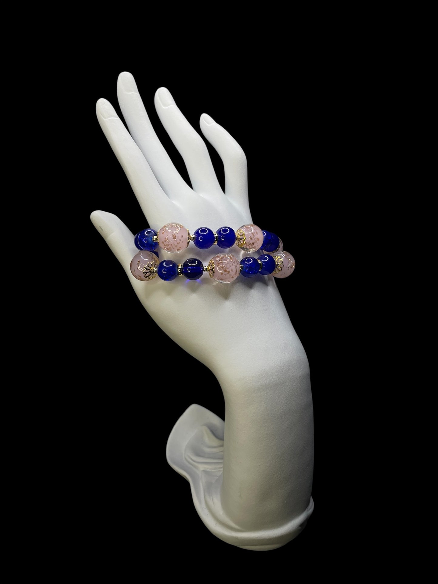 Japanese Pink and Blue Bracelet