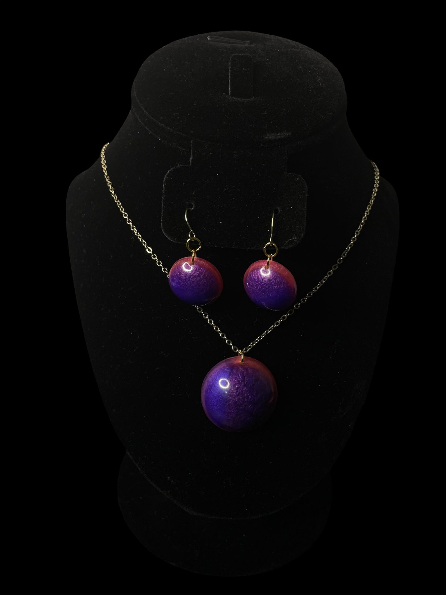 Purple and Pink Necklace set