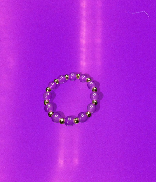 Grape and Gold Bracelet