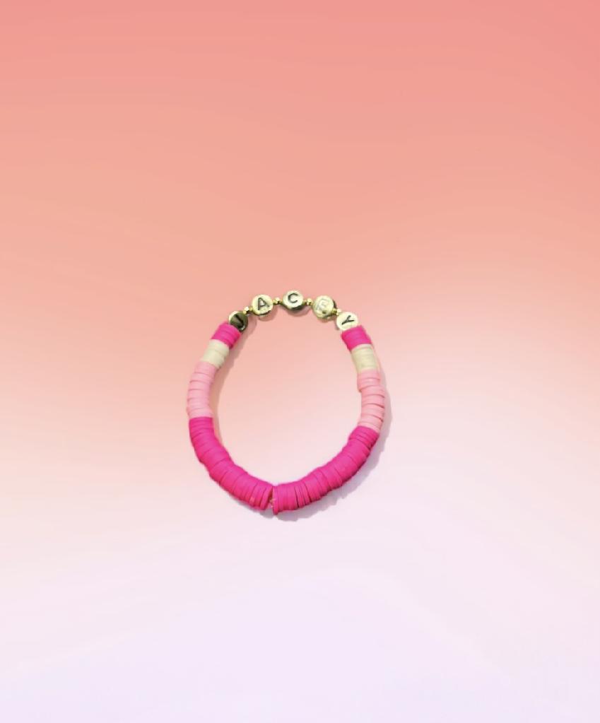 Pinks and Gold bracelet