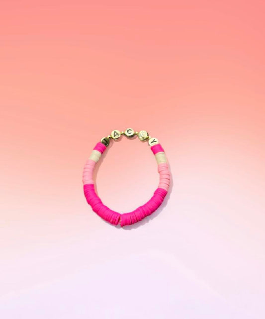 Pinks and Gold bracelet