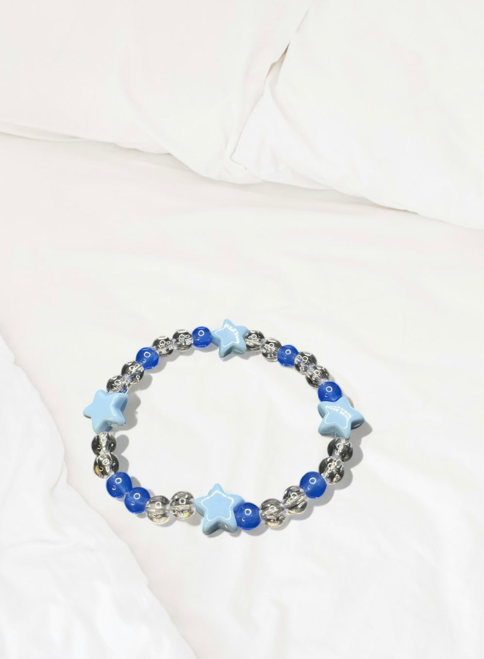 Clear Blue Star Bracelet