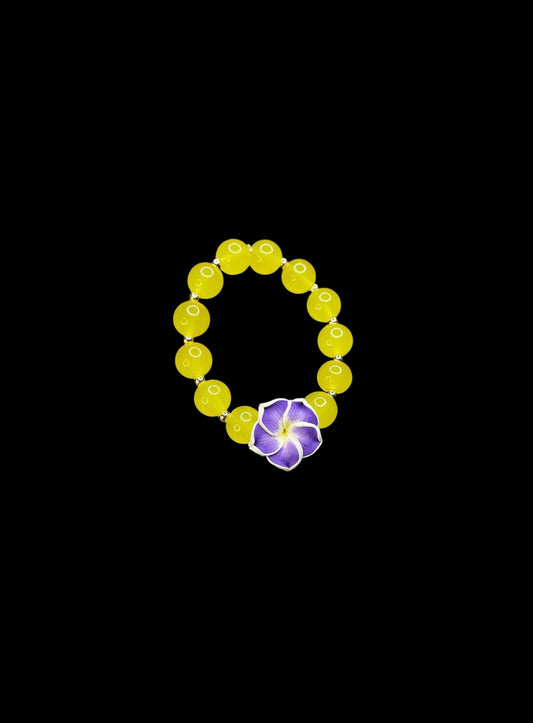 Lemon Purple Blossom Bracelet