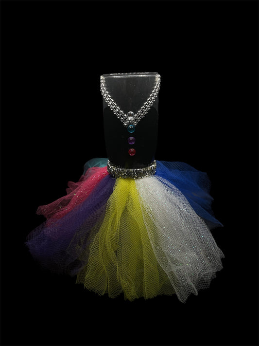 Rainbow Tutu Glass