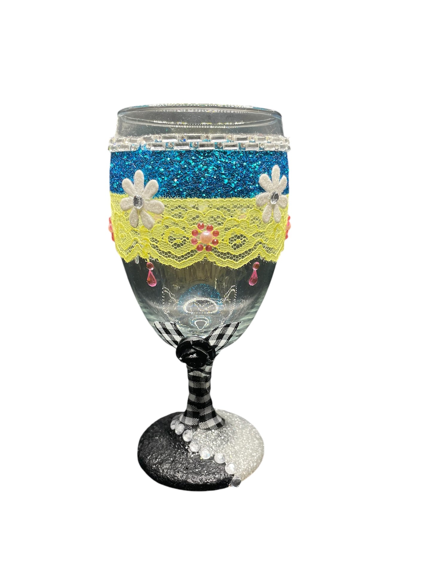 Pop Of Fabric Wine Glass