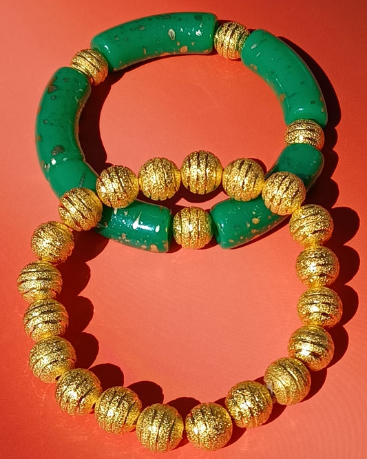 Green & Gold Bracelet