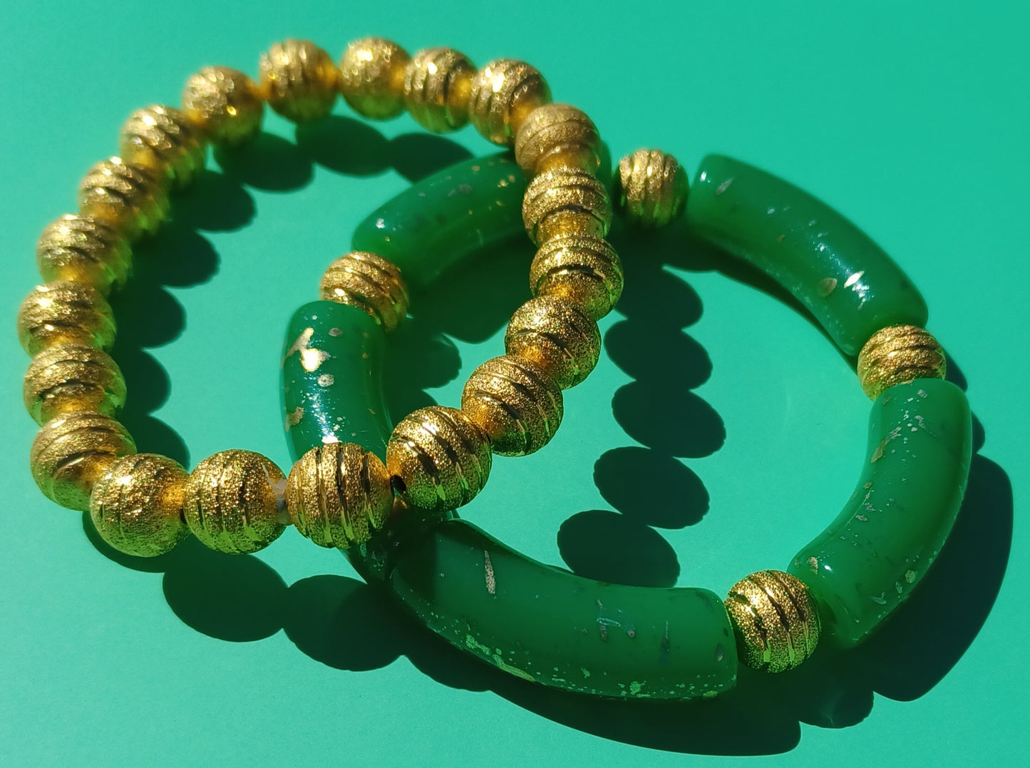 Green & Gold Bracelet