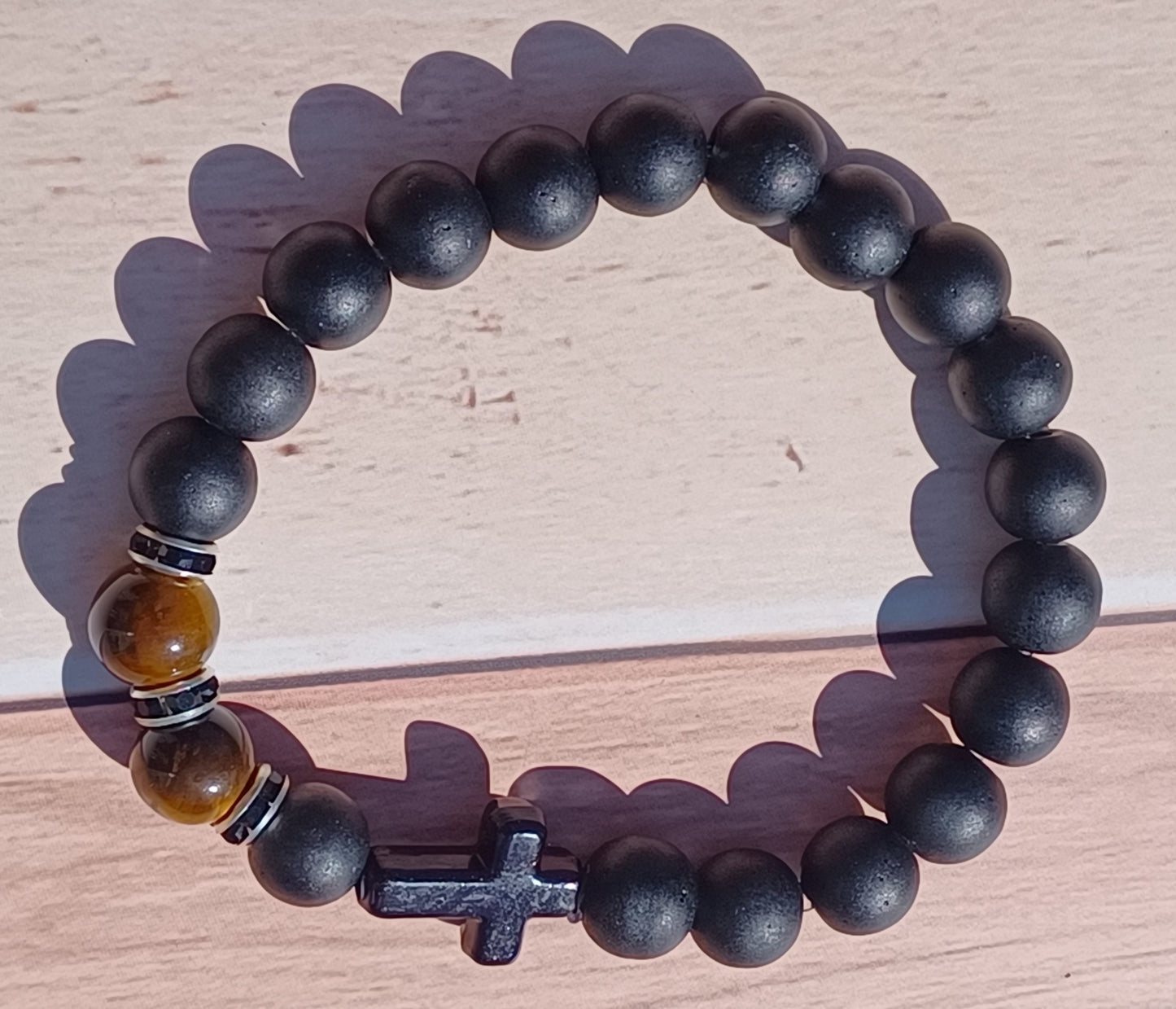 Lava Stone & Glass Bracelets