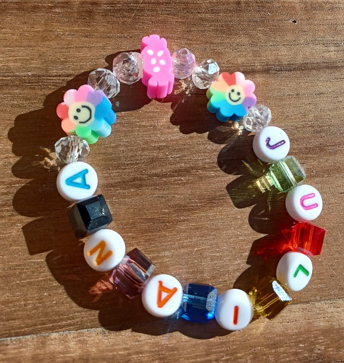 The End of The Rainbow Name Bracelet