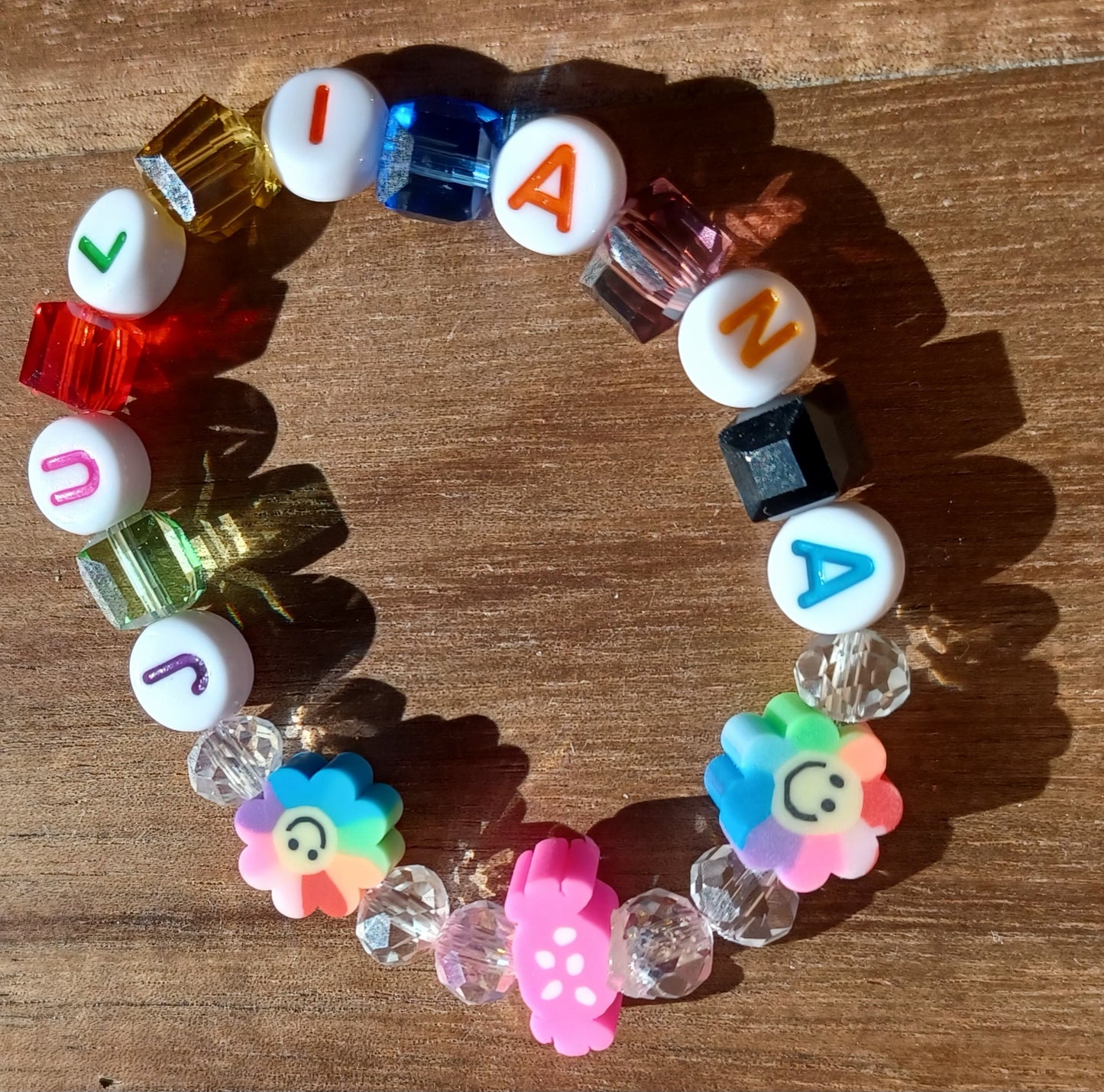 The End of The Rainbow Name Bracelet