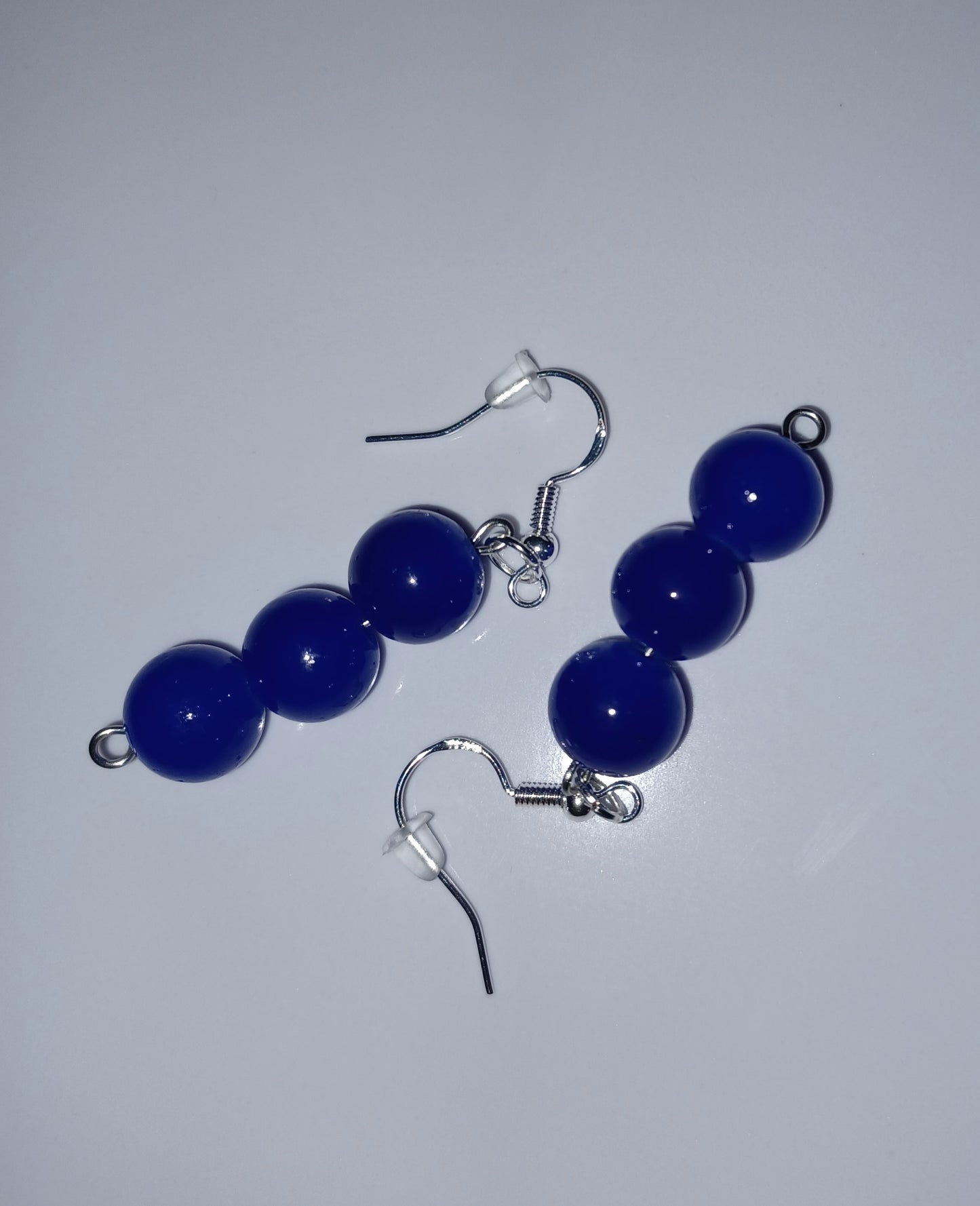 Royal Blue Glass Earrings