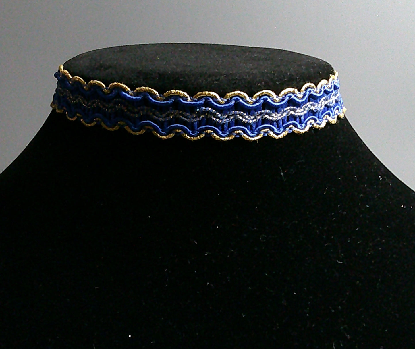 Blue Trim Chocker