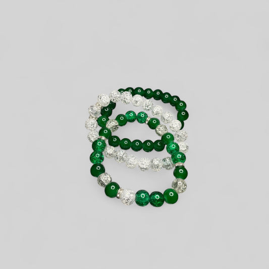 Crystal Clear Green Bracelet