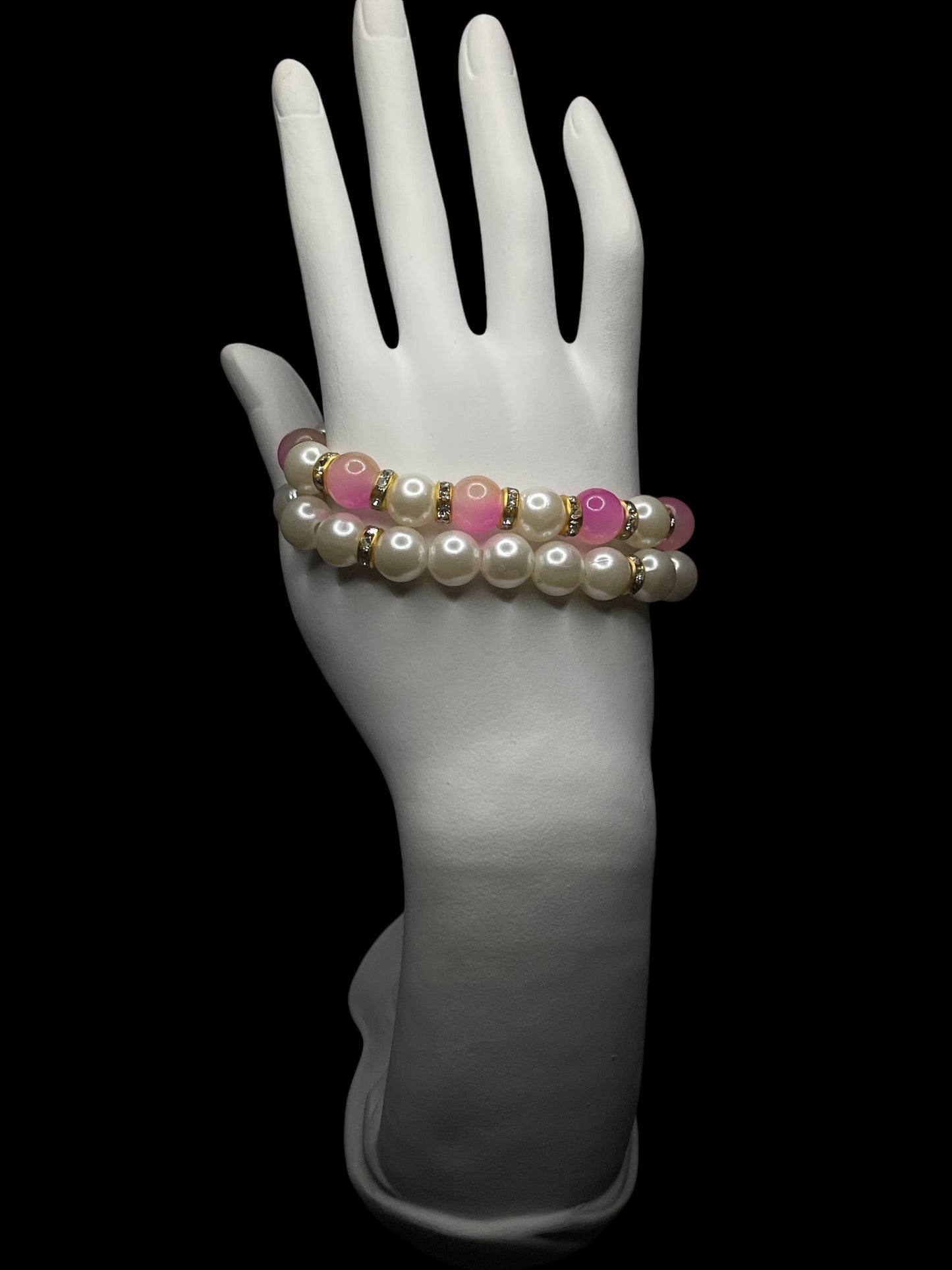 Rich Pink Pearl Bracelet