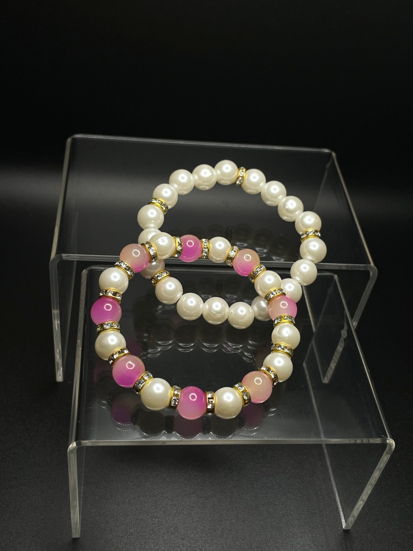 Rich Pink Pearl Bracelet