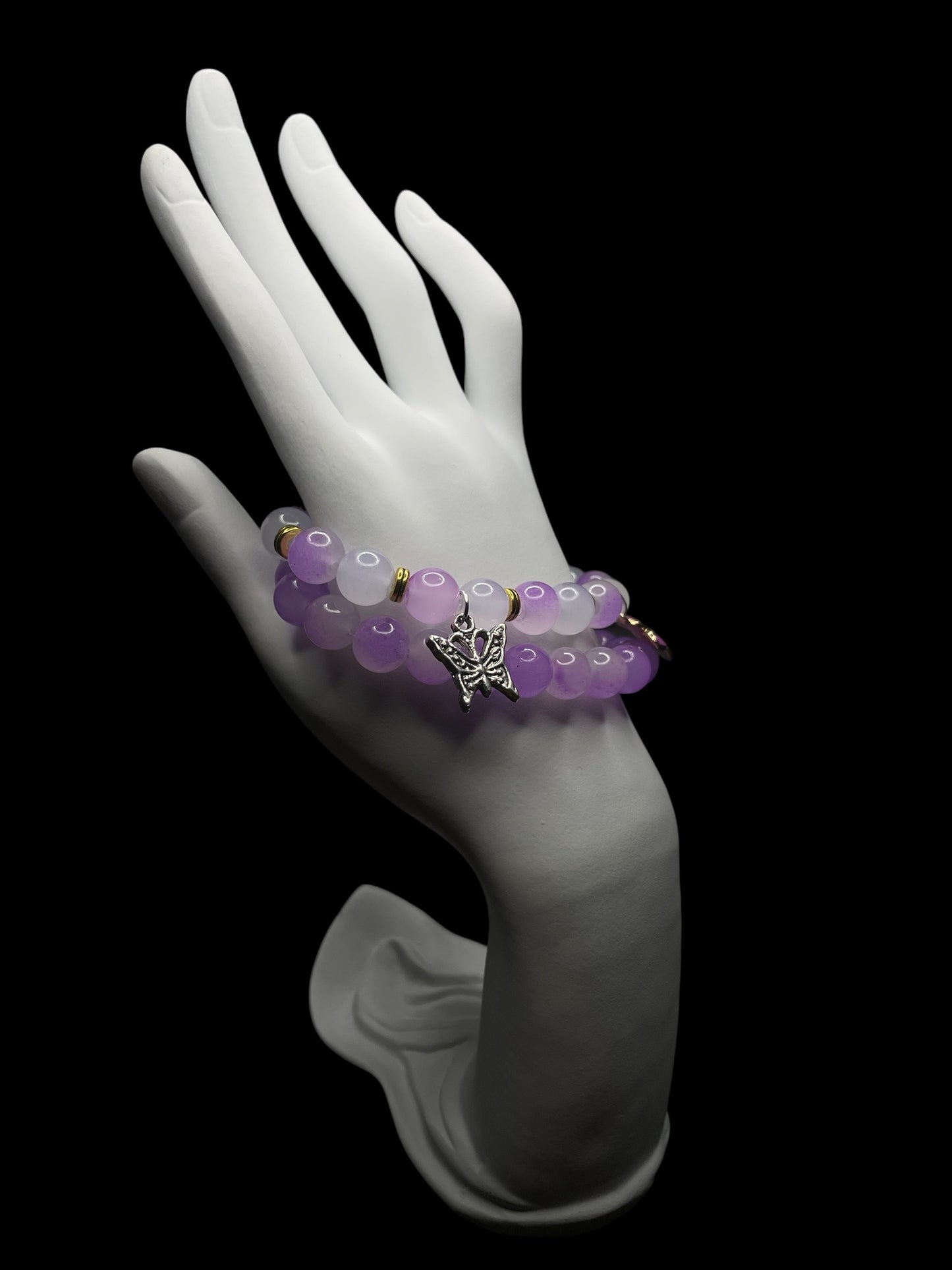 Cloudy Purple Serene Bracelet