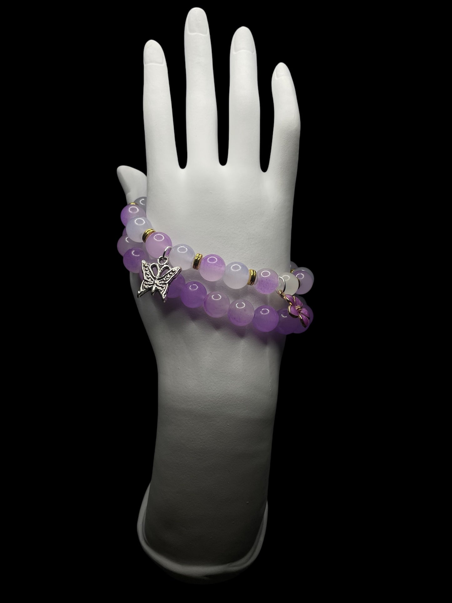 Cloudy Purple Serene Bracelet