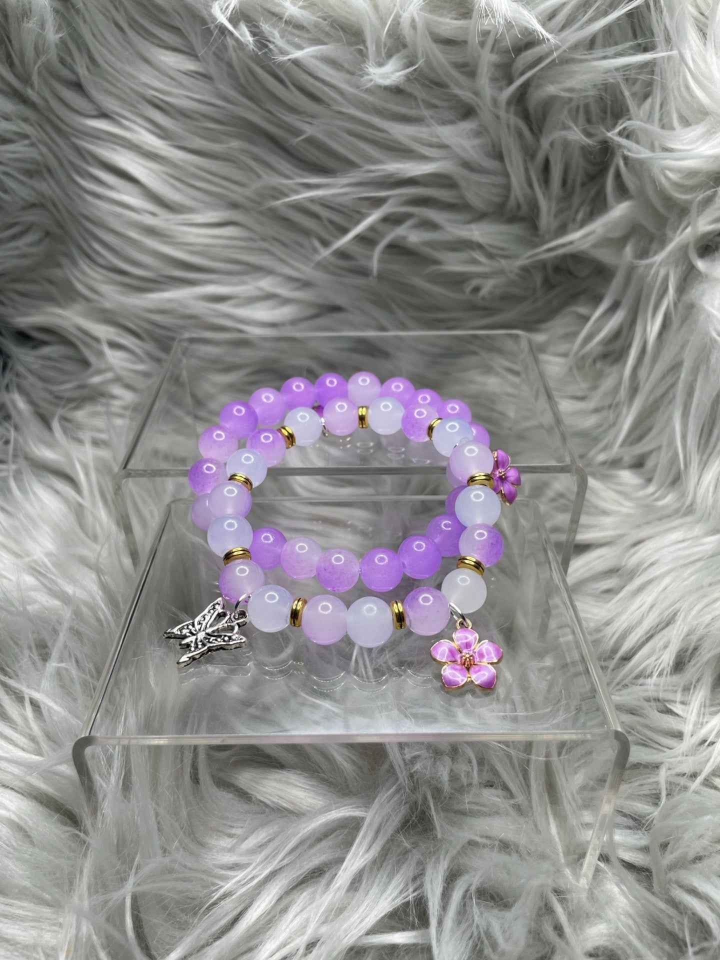 Cloudy Purple Serene Bracelet