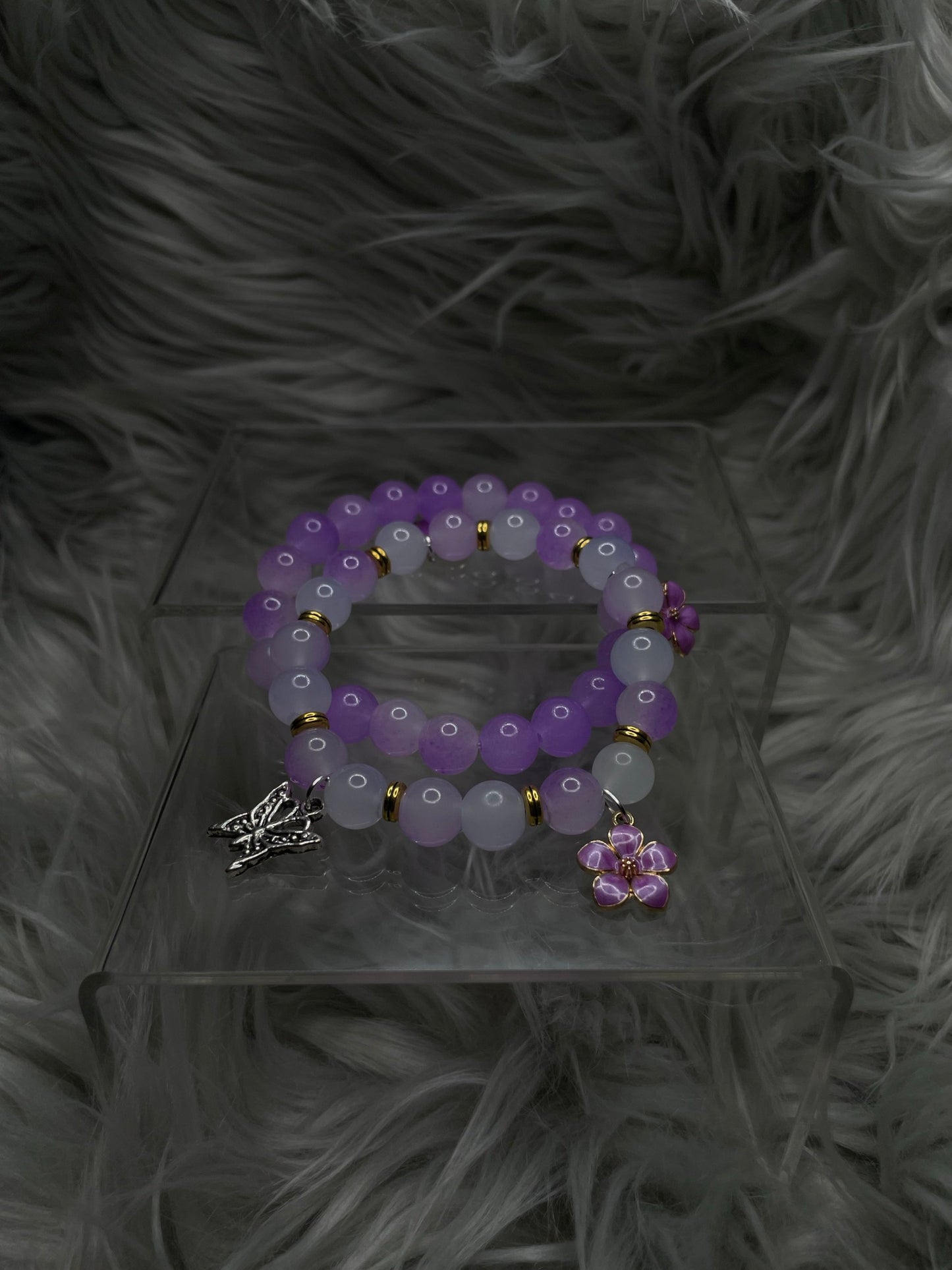 Cloudy Purple Serene Bracelet