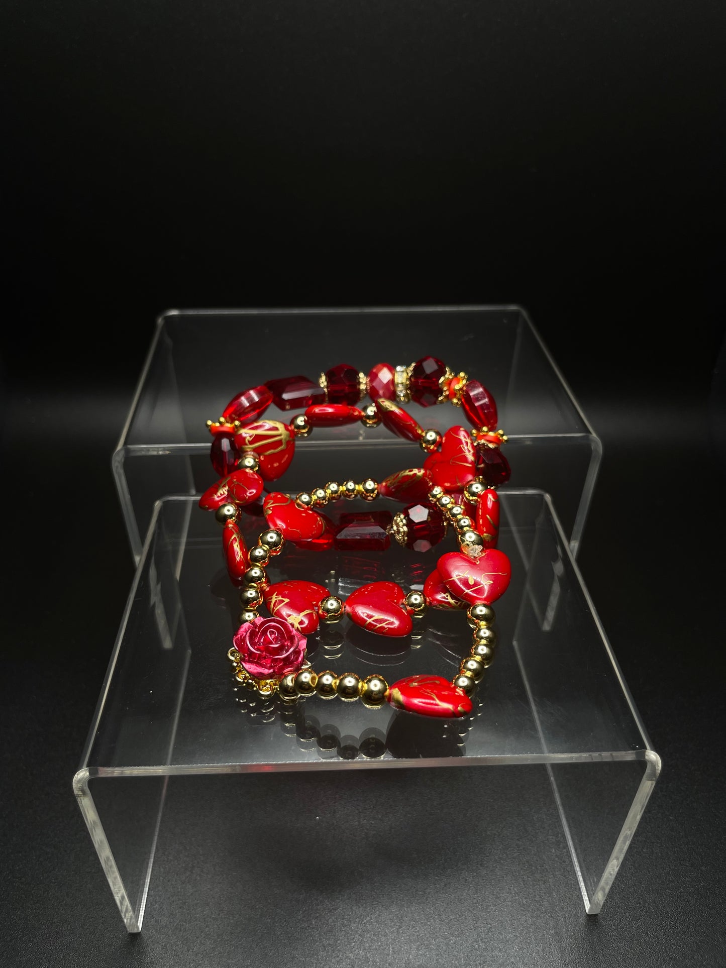 Red Burst Bracelet