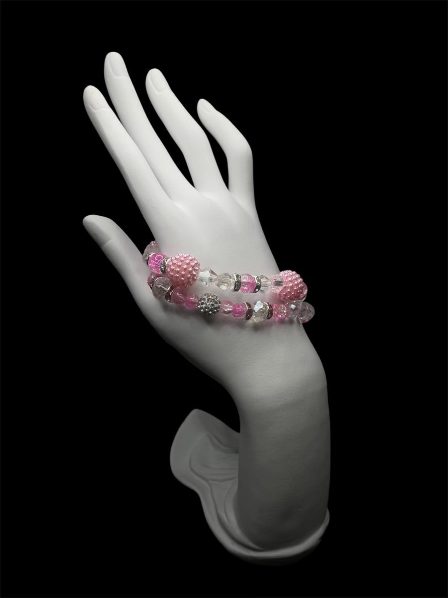 Pink Cotton Candy Bracelet