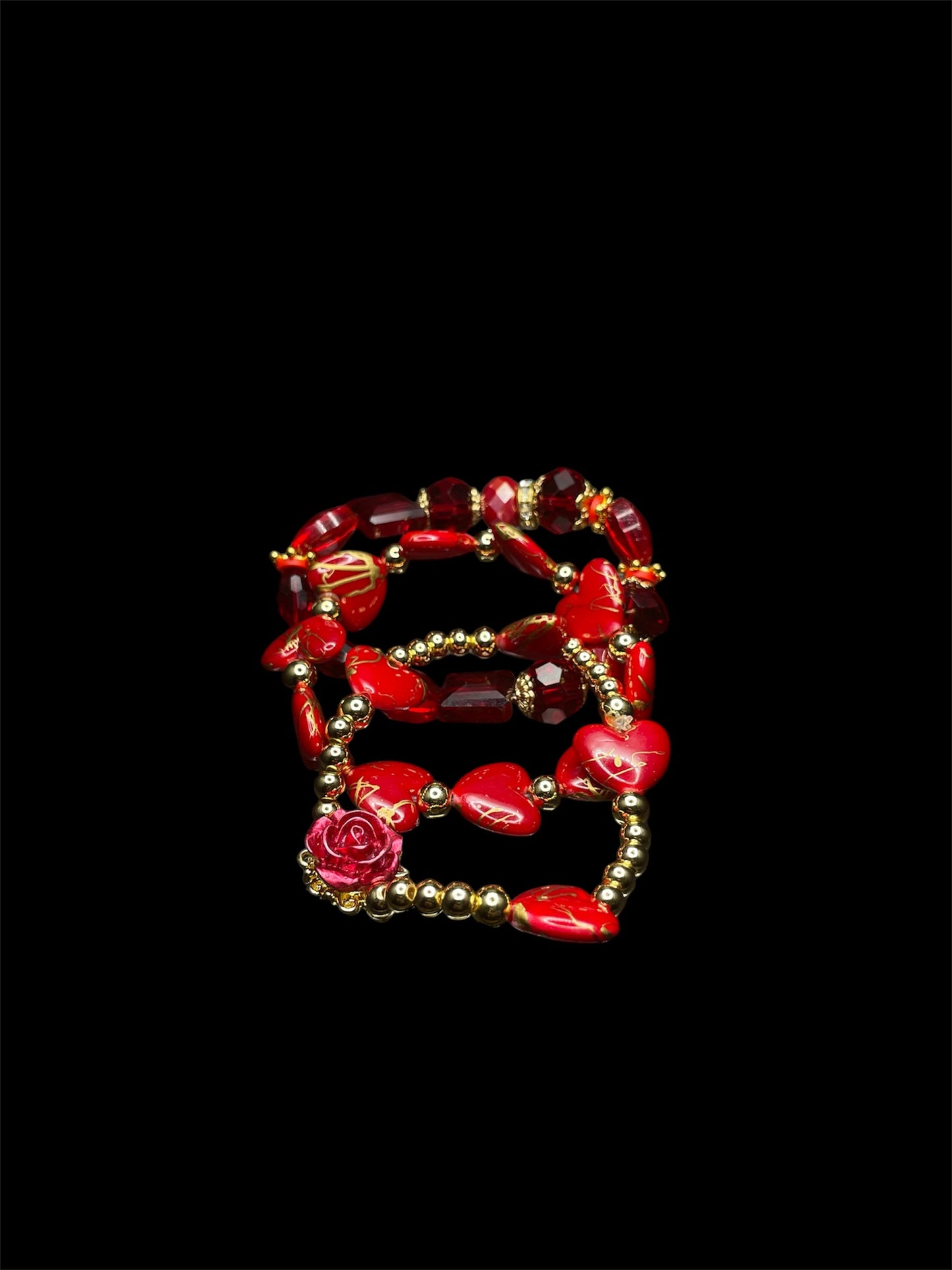 Red Burst Bracelet