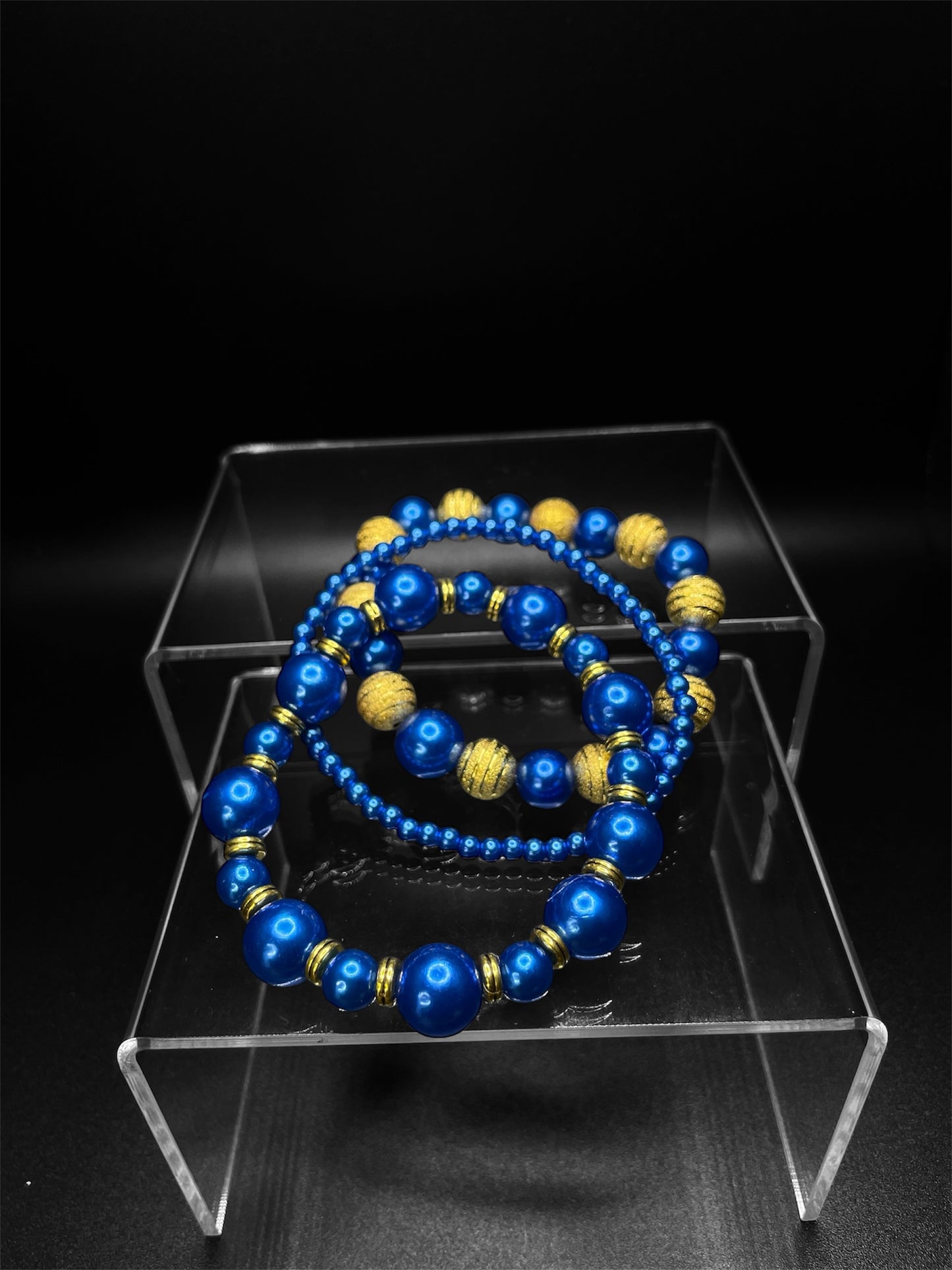 Blue & Gold Bracelet