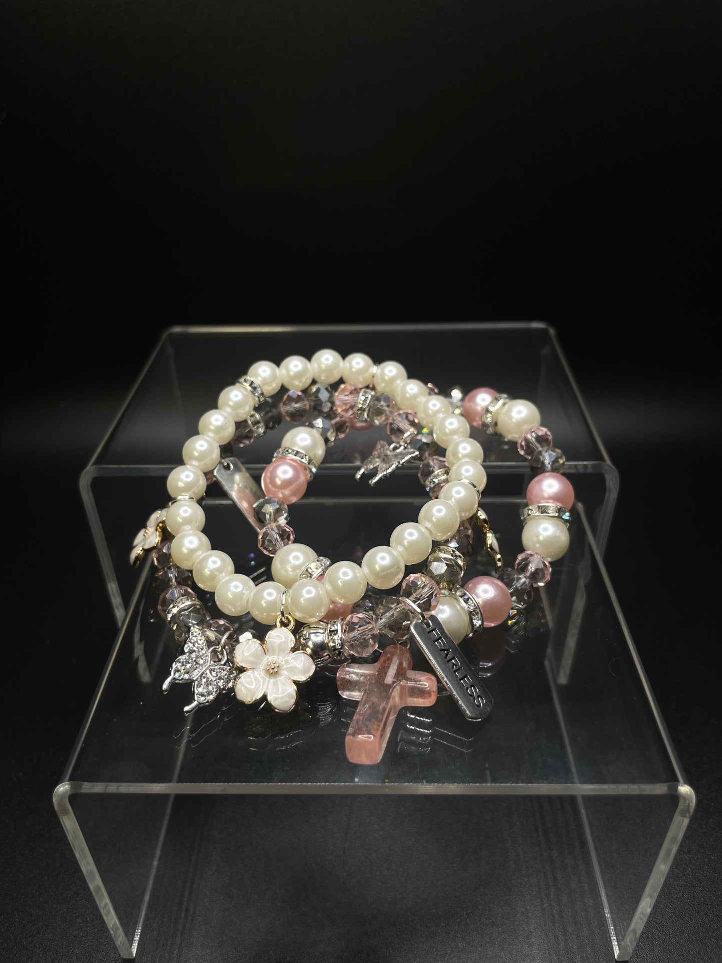 Graceful Pink Pearl Bracelet