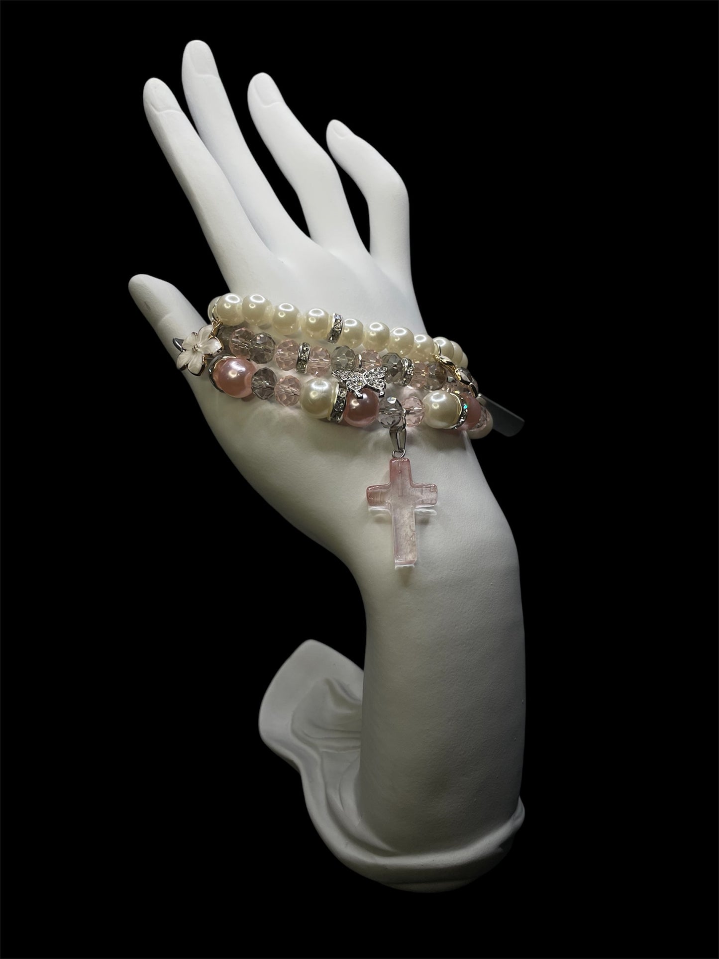 Graceful Pink Pearl Bracelet