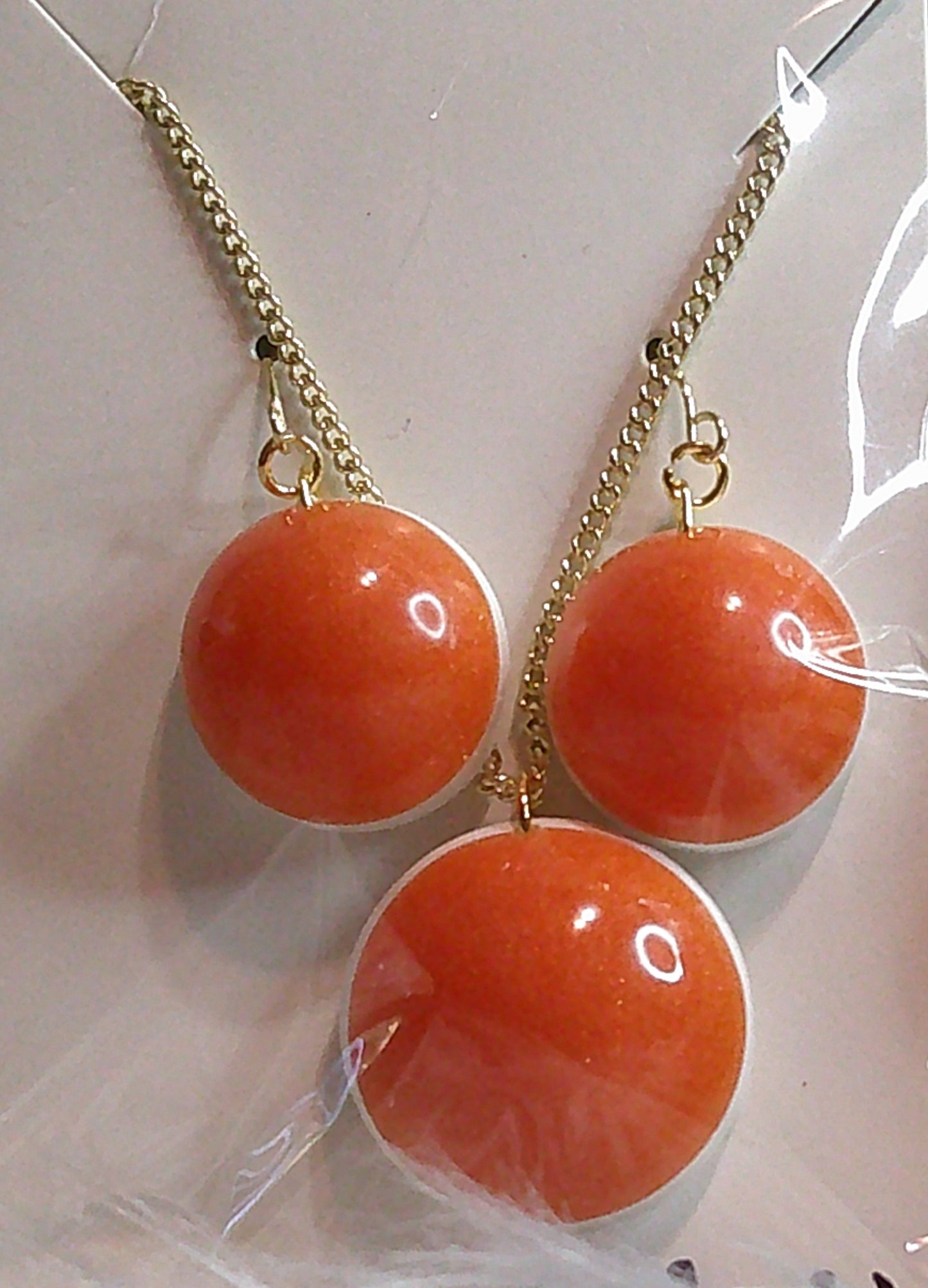 Orange Necklace Set